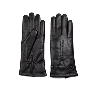 Gants et mitaines en cuir pour homme, de haute qualité, tendance, pour la conduite, compatibles avec les écrans tactiles, chauds pour l'hiver, durables et simples - Product Image 2