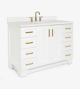 Gabinete de Baño OEM Quartus de 49 Pulgadas con Lavabo Individual, Solo Gabinete, 5 Opciones de Acabado, Directo de Fábrica en Vietnam - Product Image 2