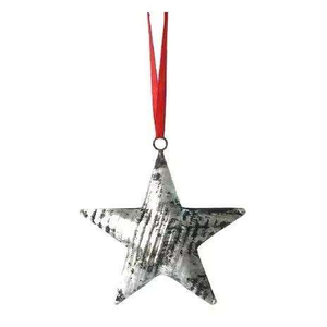 Antique Finished Handmade High Quality Decorative Aluminum Gold Silver Plated Star Metal Hanging Christmas <b>Tree</b> Ornament - Product Image 5