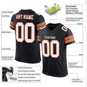 Uniforme de football américain de haute qualité, personnalisé, pour l'entraînement et les matchs, sublimation, tissu respirant à séchage rapide - Product Image 4