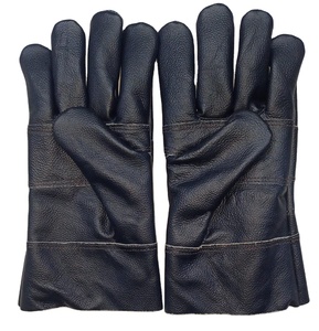 Gants de sécurité de qualité supérieure conducteurs mécaniques taille XL cuir véritable longue manchette revêtement en Latex usage alimentaire extérieur anti-coupure - Product Image 1