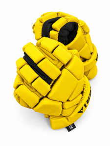 Gants de lacrosse jaunes IBERIA Premium en gros pour hommes |   Gants de lacrosse rembourrés et protecteurs |   Gants d'équipe personnalisés - Product Image 4