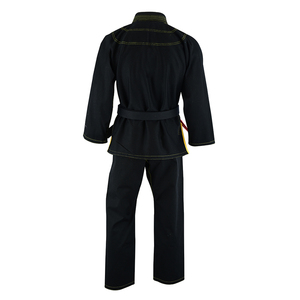 Kimono de BJJ Negro 100% Algodón, Duradero, Corte Regular, Uniforme de Artes Marciales para Adultos, Unisex - Product Image 3