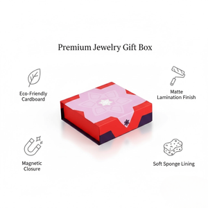 Custom Logo Luxury Cardboard <b>Magnetic</b> Jewelry Gift <b>Box</b> | Premium Kraft Paper Sliding Design Packaging with Carry Bag Necklaces - Product Image 5