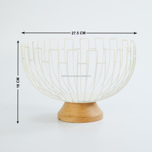 Cuencos Elegantes Hechos a Mano, Impermeables, Ecológicos, de Material Orgánico Pulido, con Base de Madera para Decoración del Hogar y Regalos - Product Image 3