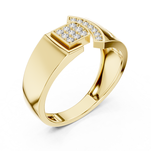 Anillo de Diamantes Sovereign Bow, Geométrico, Romboide, Estilo Art Deco, con Diamantes Cultivados en Laboratorio, Corte Radiante, Certificado IGI, Bañado en Rodio - Product Image 3