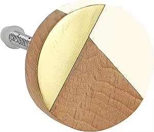 Pomo de Madera Natural Genuina Hecho a Mano con Resina, Nuevo Estilo, Elegante, para Puertas, Cajones y Muebles, Diseño Novedoso para Uso en Cocina - Product Image 3