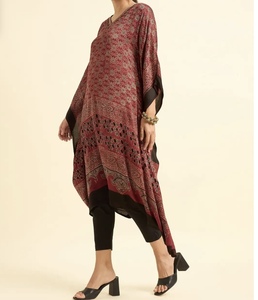 Hot sale Designer <b>Kaftan</b> Kurta For Women Western Ladies Ethnic <b>Kaftan</b> Set Batwing Sleeves Loose Fit <b>Kaftan</b> Party Festival Wear - Product Image 3