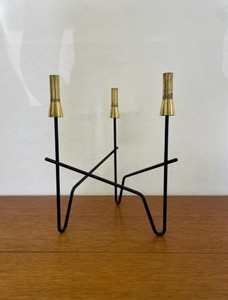 Porte-bougie en métal, Porte-bougie en fer, Porte-bougie de table, Porte-bougie pour table à manger, Porte-bougie centre de table, Porte-bougie pour bougie conique - Product Image 3