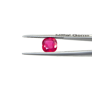 Natural Bangkok Ruby Calibrated 9mm <b>Cushion</b>, Natural Loose Faceted Ruby Gemstone For Jewelry Making Ready To Use - Product Image 2