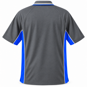 Camiseta Polo de Trabajo OEM para Hombre, Manga Corta Raglán en Contraste, Uniforme para Personal, Servicio Industrial, Impresión de Logotipo Personalizado, Suministro al por Mayor - Product Image 2