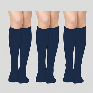 Chaussettes de compression sportives montantes noires respirantes antidérapantes pour la course, le voyage et l'équitation – Offre spéciale - Product Image 5