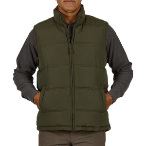 Chaleco de Invierno para Hombre, Chaqueta Acolchada Resistente al Agua, Chaleco Grueso con Capucha Desmontable, Chaleco Cortavientos para Hombre - Product Image 1