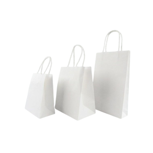 Bolsa de Compras de Papel Kraft Clásica, Resistente, Reciclable y Ecológica, con Logotipo Personalizable Impreso en Flexografía, para Llevar, Venta al Por Mayor - Product Image 1