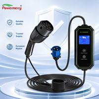 Chargeur EV portable 7kW 32A Type 2 230Vac avec prise de courant personnalisée pour les besoins de charge à domicile, au garage, en voyage et en cas d'urgence en Europe