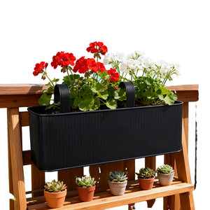 Pioneera MP-010 Support mural moderne et durable en fer chromé léger, à double crochet détachable, pour pot de fleurs de jardin suspendu - Product Image 6