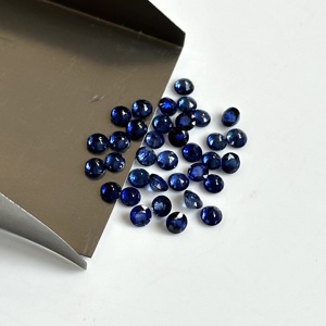 Zafiro Natural de Difusión de la Mejor Calidad, Zafiro Azul Corte Redondo de 4mm, Gema Suelta para Joyería, Certificado IGI, al por Mayor - Product Image 5