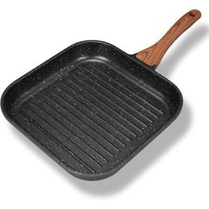 Contemporary Aluminum Non-Stick Sauté Fry <b>Pan</b> with Heat Resistant Ergonomic Handle and Even Heat Distribution for Modern Kitchen - Product Image 3