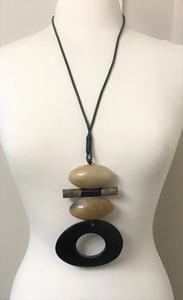 premium indian jewelry Horn Pendant Necklace Unisex Bohemian Style Natural Material Fashion Jewelry Set - Product Image 2