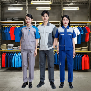 VN FOURNISSEURS Ensembles de vêtements de soudeur Uniforme de combinaison de travail automobile pour électriciens grande taille Chemises/pantalons de travail de construction - Product Image 1