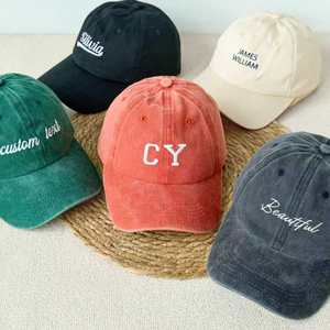 หมวกเบสบอลปักลายตามสั่ง 6 แผง ปรับขนาดได้ ผ้าเดนิม ใส่ได้ทั้งชายหญิง สไตล์ลำลอง มีหลายสีให้เลือก - Product Image 4