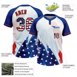 Latest Style Wholesale <b>Baseball</b> Two Button Shirts Design Your Own Product <b>Baseball</b> Two Button Shirts - Product Image 3