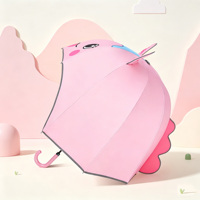 Nouvel Parapluie Enfant Personnalisé à Motif Dessin Animé, Parapluie Casque à Ouverture et Fermeture Manuelle avec Motif Animal 3D