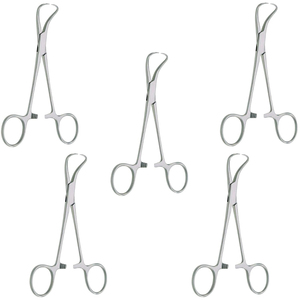 Pince à serviettes Backhaus en acier inoxydable 15 cm, forceps chirurgical à verrouillage par cliquet, instrument médical pour salle d'opération - Product Image 6