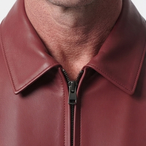 Blouson Bomber Moto Classique Homme en Cuir PU Zippé Réversible Écologique Qualité Supérieure Vente en Gros - Product Image 4