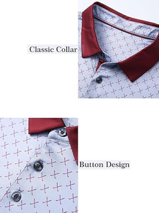 Chemises polo en coton décontractées pour hommes, tissu respirant et doux, col classique, manches courtes, vêtements d'été, tenue décontractée quotidienne. - Product Image 5