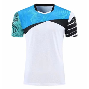 T-shirt de sport unisexe haute qualité à manches courtes, respirant, anti-humidité, pour tennis et badminton, sublimation, tendance - Product Image 5