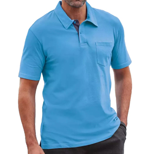 Camisetas polo de algodón para hombre, manga corta, tela transpirable, para ropa promocional corporativa, cadena de suministro. - Product Image 4