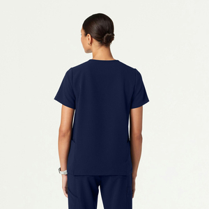 Blouse de travail pour femme médecin, fermeture à boutons, qualité médicale, construction durable, en polyester et coton, pour cliniques dentaires - Product Image 4