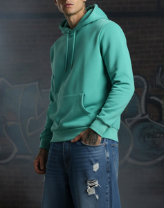 Sweat-shirts d'hiver pour hommes fabriqués par OEM, à séchage rapide, en polaire, mélange polyester/coton, haute qualité, vêtements décontractés, vente en gros - Product Image 2