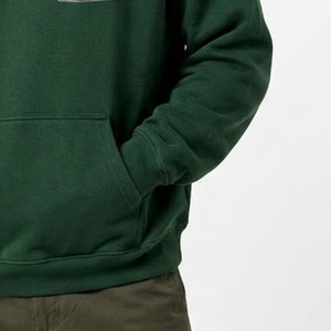 Novedades: Sudadera con Capucha Verde para Hombre, con Logotipo Personalizado, Bolsillo Frontal, Estampado, Informal, de Felpa, Algodón, para Otoño, Corte Regular - Product Image 6