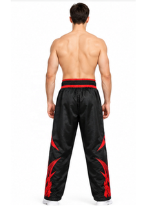 Pantalon de Kickboxing Professionnel pour Entraînement et Compétition, en Satin, Taille Élastique, Respirant, pour Activités de Plein Air, Arts Martiaux - Product Image 3