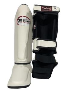 สนับแข้งหนังแท้พิมพ์โลโก้ได้ สำหรับ MMA มวยไทย คิกบ็อกซิ่ง คาราเต้ - Product Image 5
