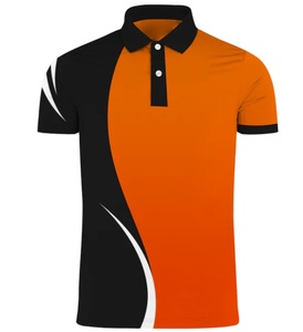Vente directe d'usine, logo personnalisé, 100% polyester, 220 GSM, polos pour hommes, taille, option multicolore, impression par sublimation, polo de golf - Product Image 5