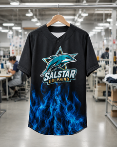 Uniformes de Béisbol Personalizados de Manga Corta, Tallas y Colores Variados, Disponibles en Tallas Grandes, de Secado Rápido y Transpirables, 100% Poliéster, SALSTAR SPORTS - Product Image 5