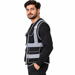 Gilet de sécurité haute visibilité personnalisé avec logo pour hommes, vêtements de travail pour la construction industrielle, vêtements de travail réfléchissants - Product Image 3