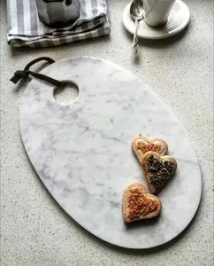 Tabla de cortar de mármol duradera con patrones coloridos, superficie de corte elegante para cocinar en casa y elegante tabla para servir. - Product Image 2
