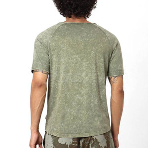 T-shirt classique délavé pour homme, motif vieilli d'inspiration rétro, toucher doux, essentiel pour la mode décontractée estivale - Product Image 5