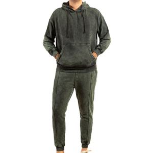 Recién llegado, jersey de gran tamaño cómodo para hombre, conjunto de Jogger, Jersey transpirable de lavado ácido, chándales de talla grande para invierno - Product Image 1