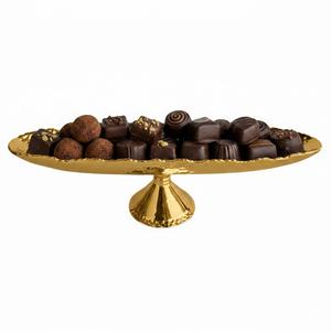 Bol à chocolat décoratif en métal doré poli, forme ronde martelée, qualité supérieure, pour les fêtes de mariage. - Product Image 5