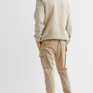 Pantalon de jogging personnalisé pour homme, en coton, coupe ajustée, taille haute, avec cordon de serrage, séchage rapide, idéal pour la gym - Product Image 2