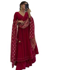 ชุดคลุมยาวพิเศษสำหรับเดือนยาวพิเศษพร้อมชุด Dupatta ร้าน2025 anarkali จากปากีสถาน - Product Image 1