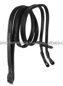 Juego de Riendas de brida inglesa de cuero negro multiusos con Crystal Brow Band Horse Products - Product Image 3