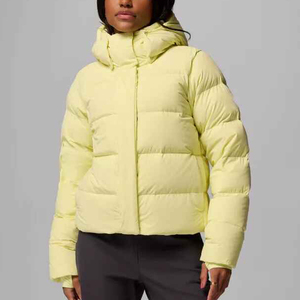 New Fashion Women's Winter Knitted Breathable <b>Puffer</b> Parka Padded Bubble <b>Cropped</b> <b>Jacket</b> Plus Size Warm Coat Casual Ladies - Product Image 1