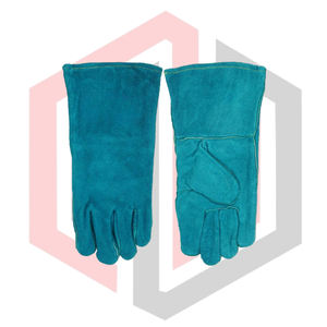 Gants de travail de sécurité en cuir pleine fleur de qualité supérieure, résistants à la chaleur, pour soudeurs TIG/MIG, barbecues, pompiers, anti-coupures et anti-déchirures - Product Image 3