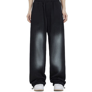 Pantalones Deportivos y Casuales de Estilo Vintage Lavado, Corte Holgado, Rectos o Acampanados, Estilo Urbano, 2026 - Product Image 1